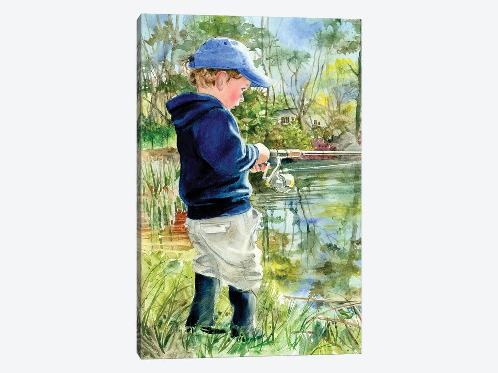 Fisher Boy by Judith Stein 1-piece Canvas Art Print