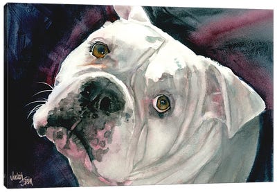 Bingo Canvas Art Print - Bulldog Art