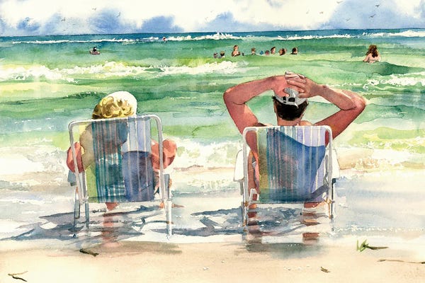 Couples: Seaside Loungers by Judith Stein