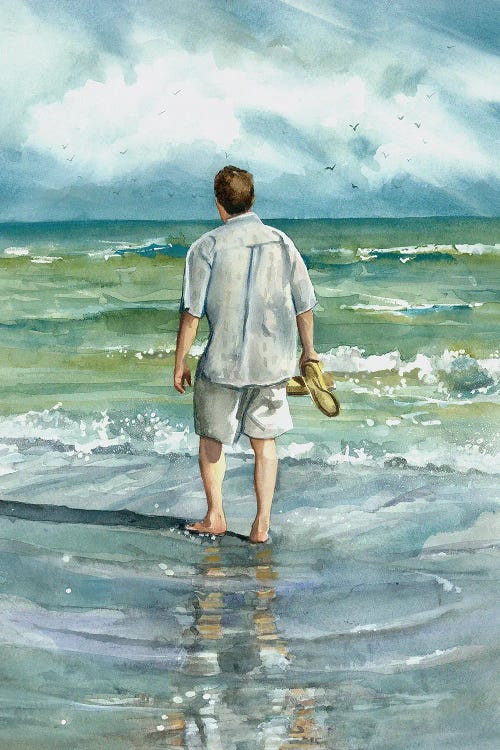 Seaside Stroll by Judith Stein wall art