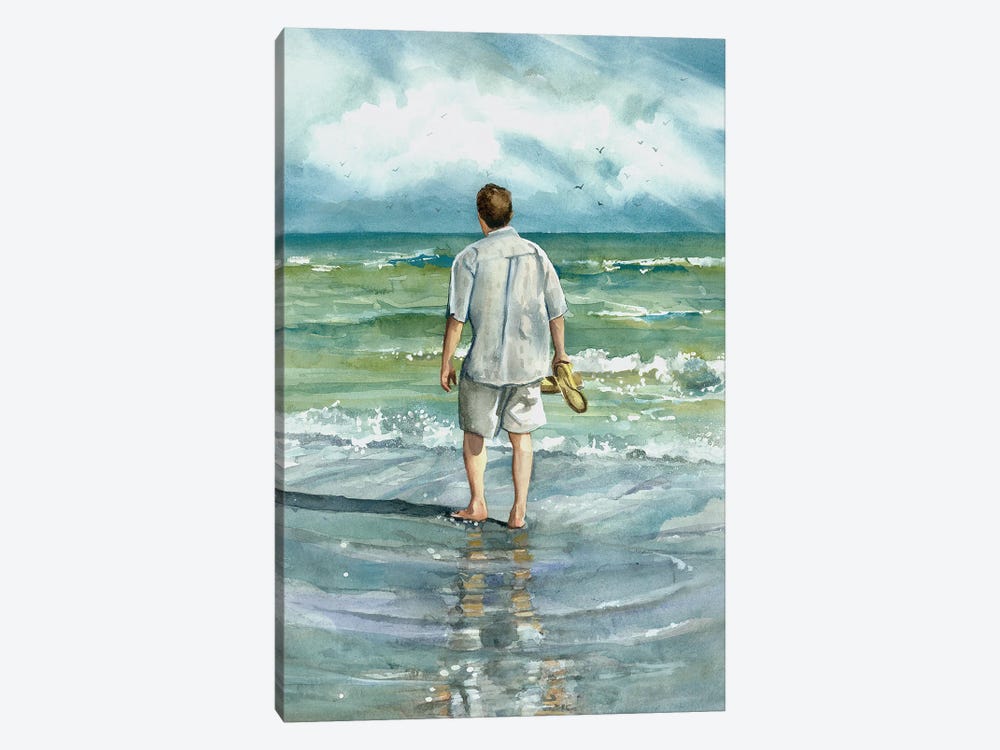 Seaside Stroll by Judith Stein 1-piece Art Print