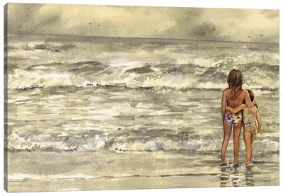 Summer Sisters Canvas Art Print - Judith Stein