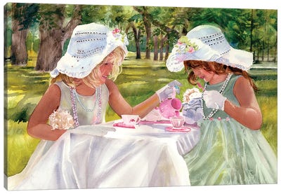 Tea For Two Canvas Art Print - Judith Stein