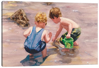 Water Water Everywhere Canvas Art Print - Judith Stein
