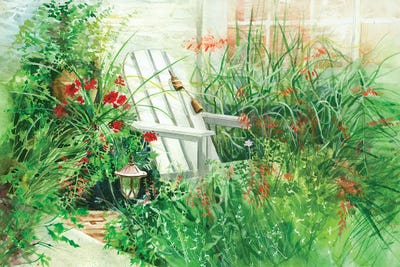 Adirondack Oasis Floral by Judith Stein canvas print