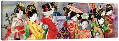 China Dolls Canvas Art Print - Floral & Botanical Patterns