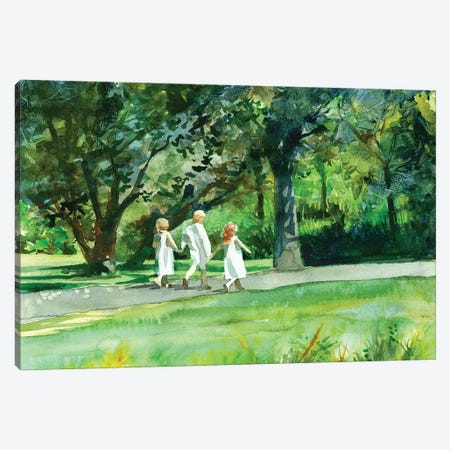 Walk In The Park Landscape Canvas Print #JDI262} by Judith Stein Art Print