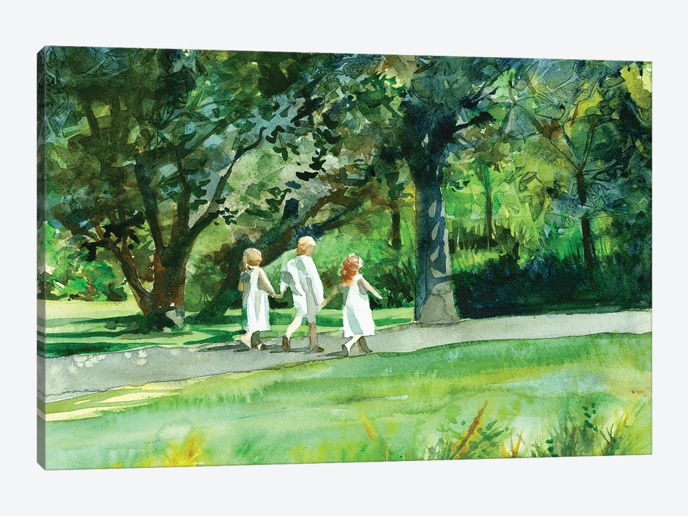 Walk In The Park Landscape by Judith Stein 1-piece Art Print