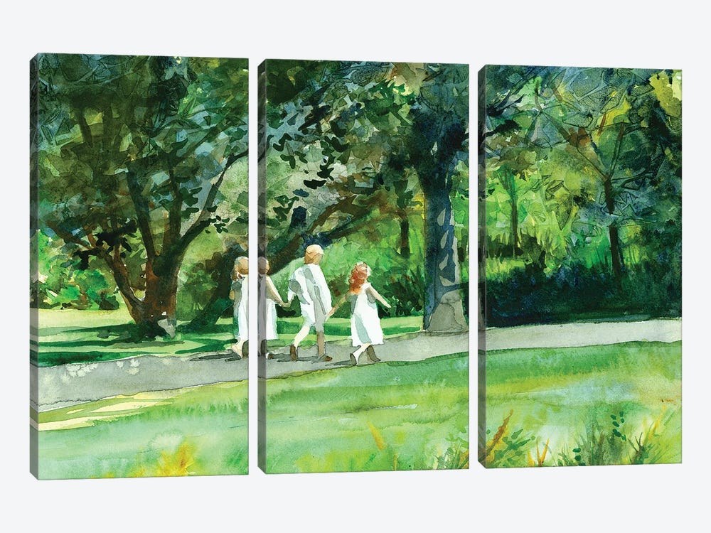 Walk In The Park Landscape by Judith Stein 3-piece Art Print