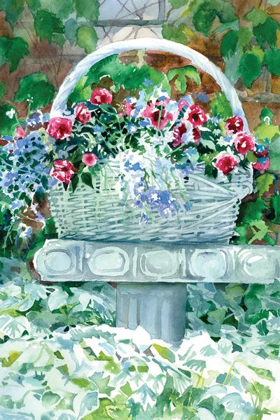 Flower Basket by Judith Stein canvas print