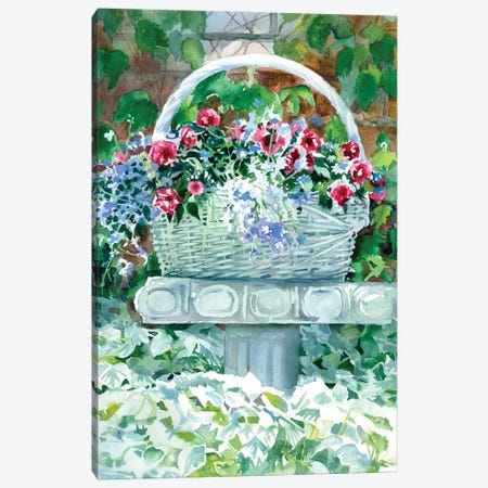 Flower Basket Canvas Print #JDI275} by Judith Stein Art Print