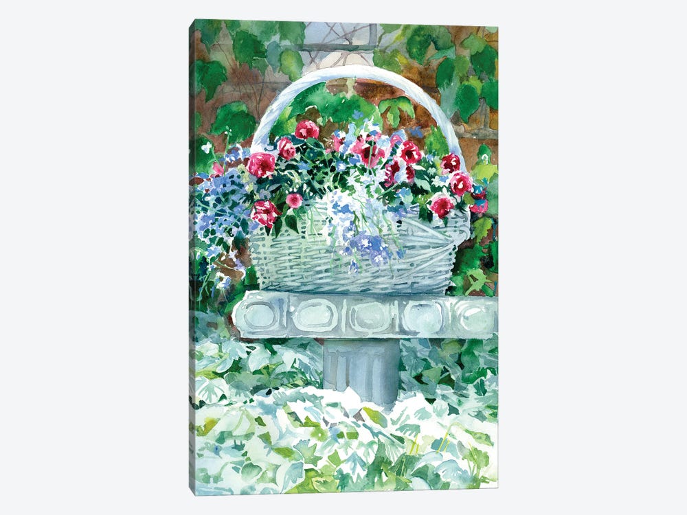 Flower Basket by Judith Stein 1-piece Canvas Print