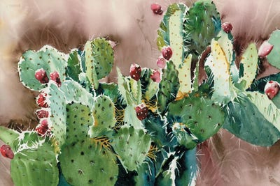 Prickly Pear Napalito by Judith Stein multi panel art
