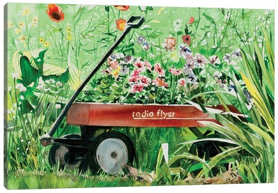 Radio Flyer Canvas Art Print - Carriage & Wagon Art