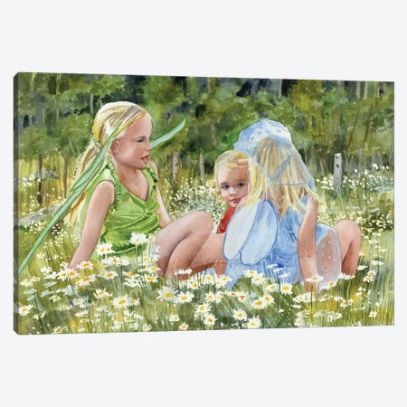 Fairy Chatter Canvas Print #JDI300} by Judith Stein Canvas Wall Art
