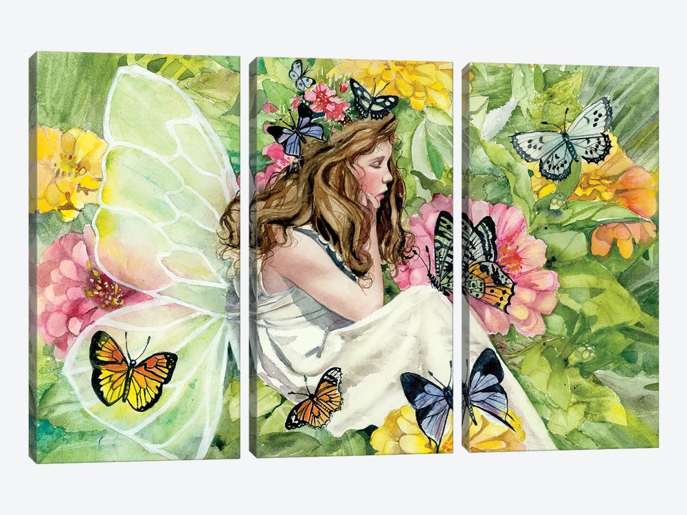 Fairy Thoughts by Judith Stein 3-piece Canvas Art