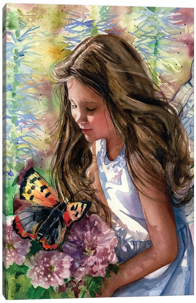 Pocketful Of Posies Canvas Art Print - Monarch Butterflies