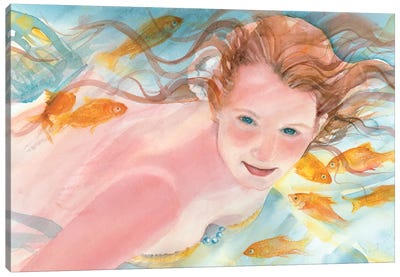 Secrets Of The Mermaid Canvas Art Print - Judith Stein