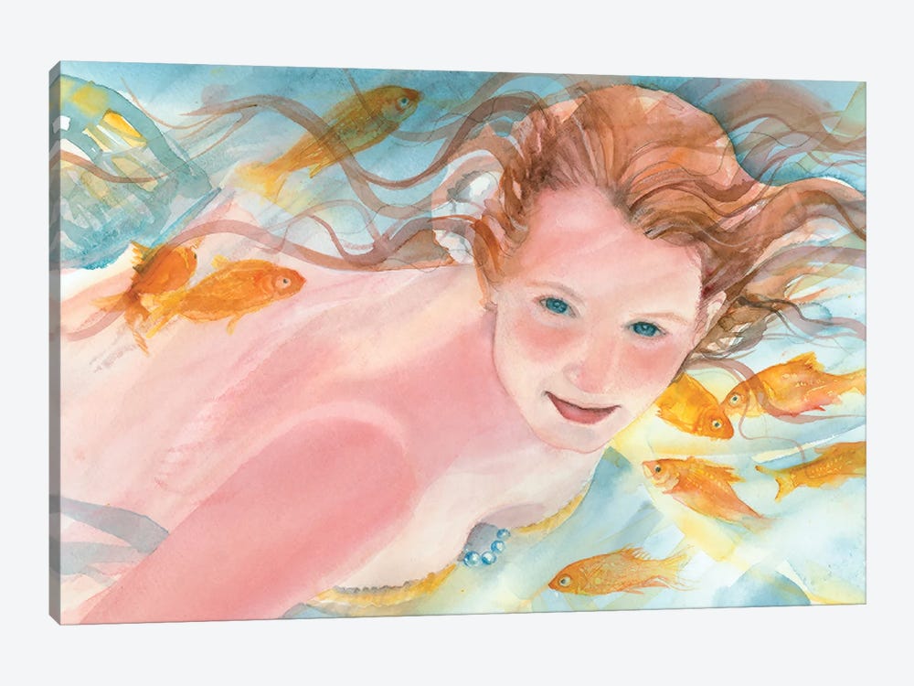 Secrets Of The Mermaid by Judith Stein 1-piece Canvas Artwork