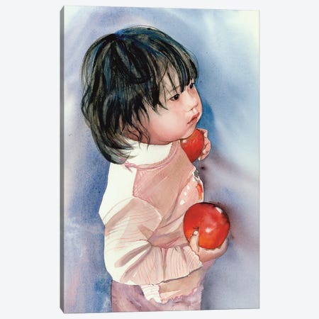 An Apple In The Hand Canvas Print #JDI309} by Judith Stein Canvas Art