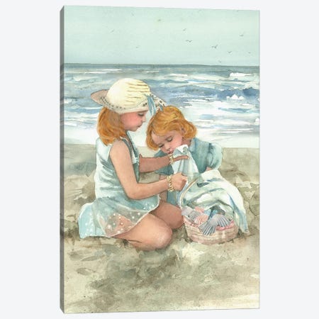 Beach Blanket Party Canvas Print #JDI313} by Judith Stein Art Print