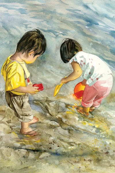 Coastline Quest by Judith Stein multi panel art