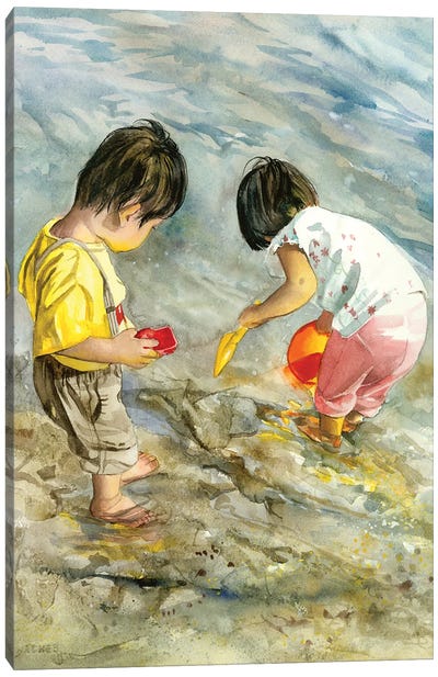 Coastline Quest Canvas Art Print - Judith Stein