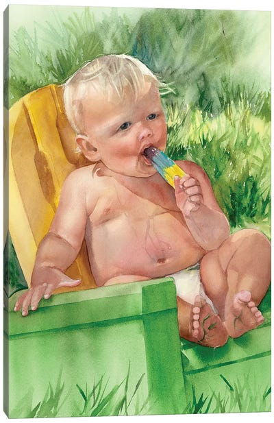 It's A Popsicle Canvas Art Print - Judith Stein