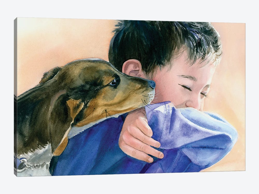 Puppy Dog Tails by Judith Stein 1-piece Canvas Wall Art