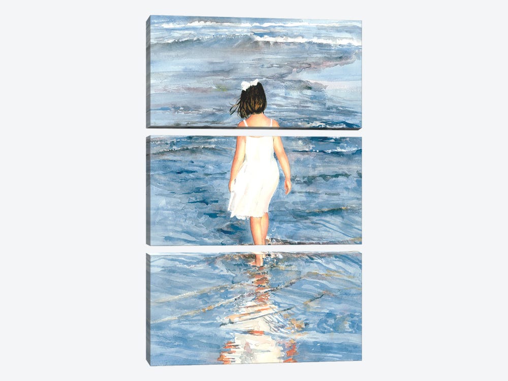 Ready For Wading by Judith Stein 3-piece Canvas Wall Art