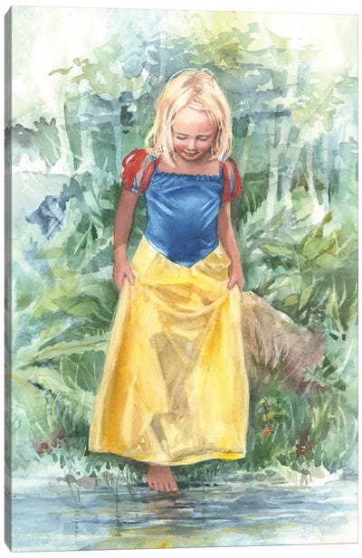 Snow White Canvas Art Print - Judith Stein