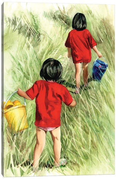 Two For The Road Canvas Art Print - Judith Stein