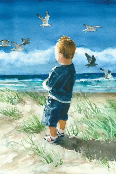 Watching The Sunset by Judith Stein framed canvas print