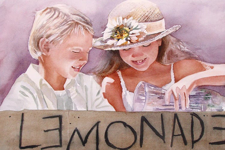 Who Wants Lemonade by Judith Stein wall art