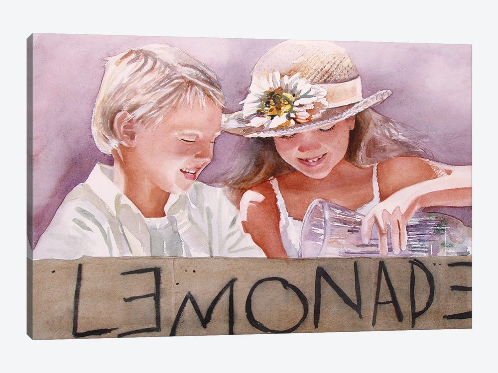 Who Wants Lemonade by Judith Stein 1-piece Canvas Art