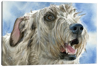 Colossal Canine - Irish Wolfhound Canvas Art Print - Judith Stein