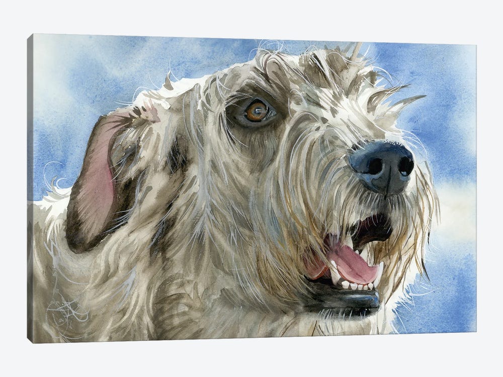 Colossal Canine - Irish Wolfhound by Judith Stein 1-piece Canvas Art Print