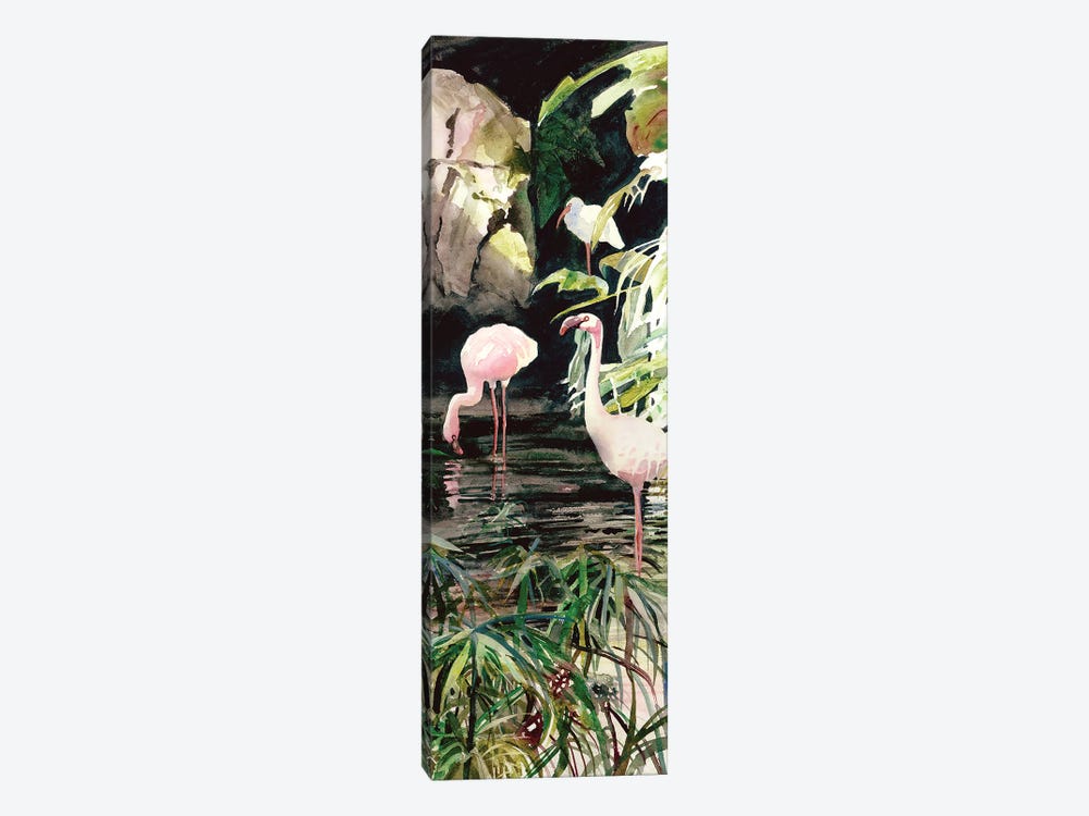 Flaming Flamingos by Judith Stein 1-piece Art Print