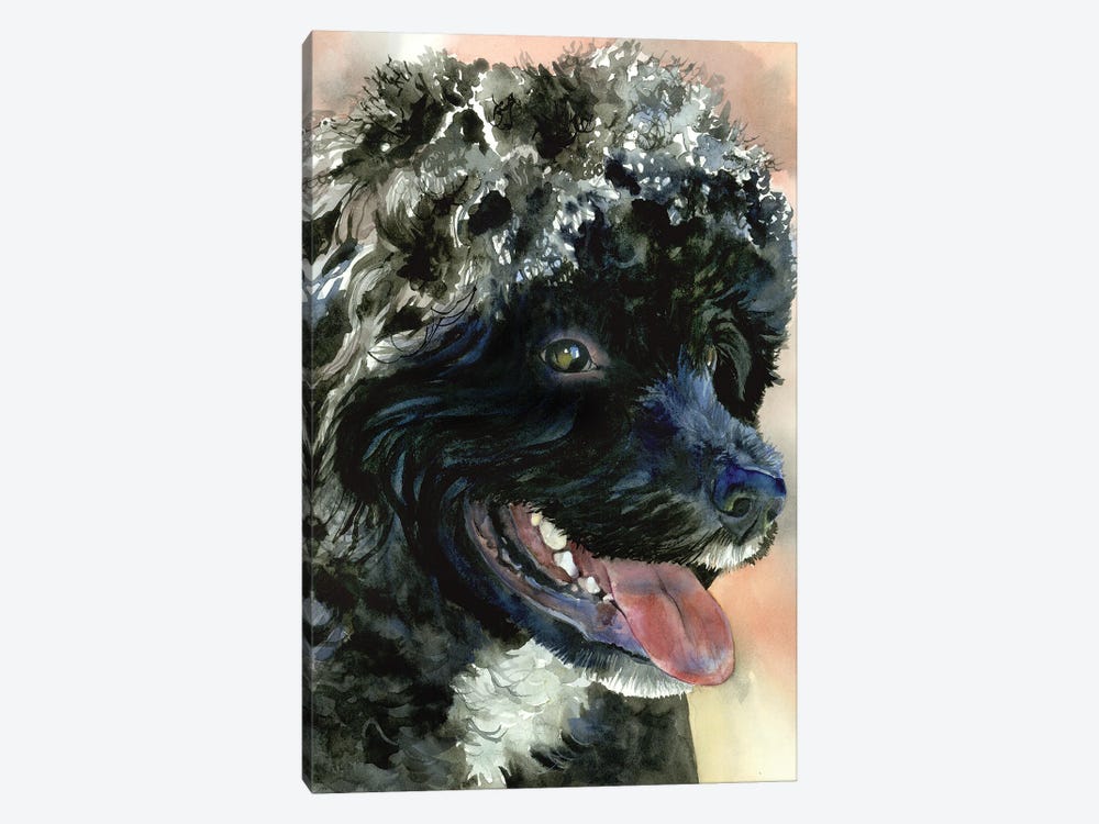 Part Of The Crew - Portuguese Water Dog by Judith Stein 1-piece Canvas Wall Art