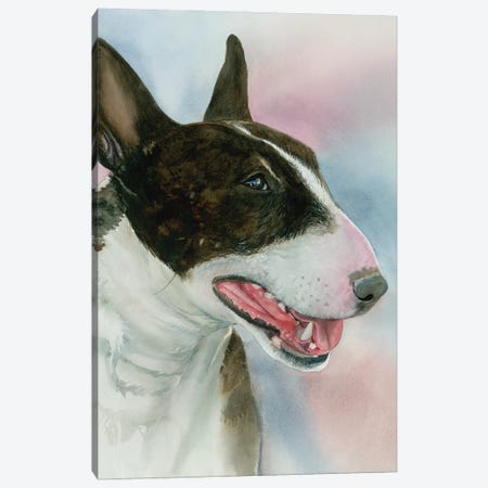 Spuds - Bull Terrier Canvas Print #JDI409} by Judith Stein Canvas Print