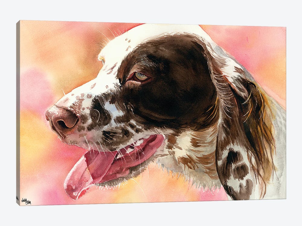 Covey - English Setter by Judith Stein 1-piece Canvas Wall Art
