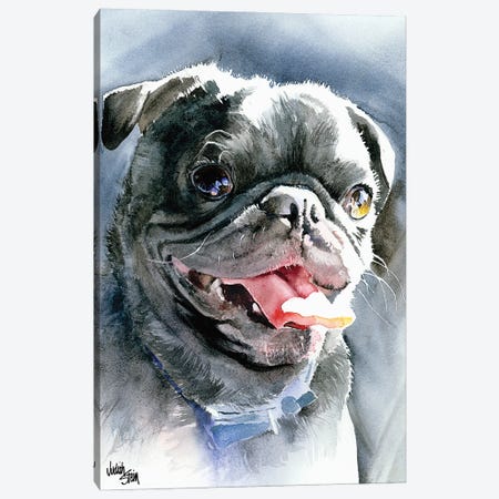 Dog Day Afternoon - Pug Canvas Print #JDI51} by Judith Stein Canvas Art Print