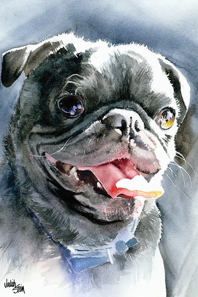 Pugs: Dog Day Afternoon - Pug by Judith Stein