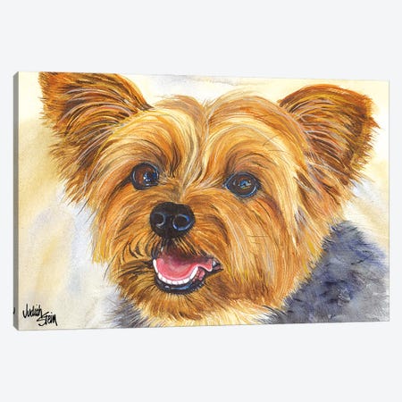 Duke - Blue Yorkshire Terrier Canvas Print #JDI55} by Judith Stein Canvas Art