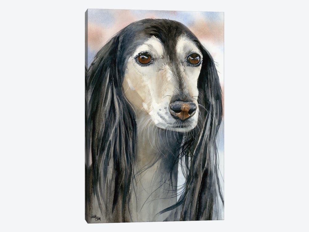 Gazelle Hound - Saluki Dog by Judith Stein 1-piece Canvas Art Print