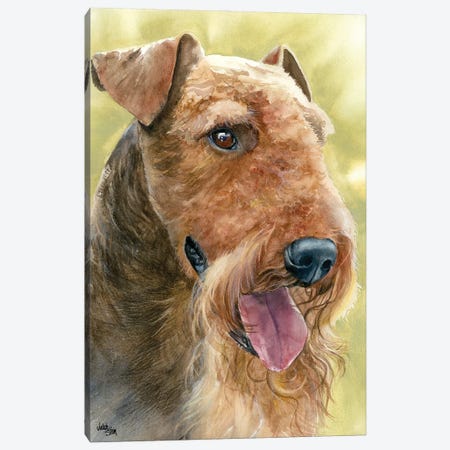 King of Terriers - Airedale Terrier Canvas Print #JDI92} by Judith Stein Art Print