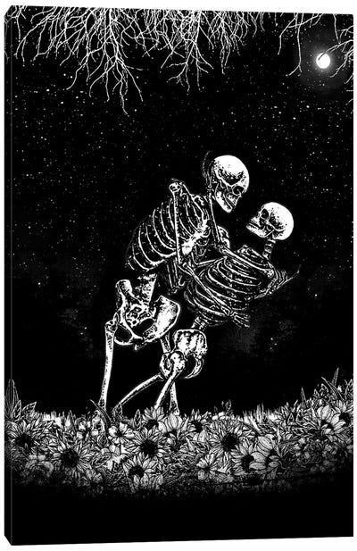 Eternity Canvas Art Print - Skeleton Art
