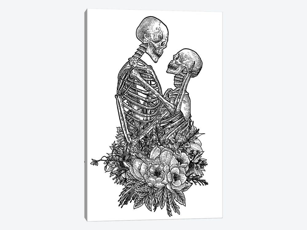 Skeleton Love by Junaid Mortimer 1-piece Art Print