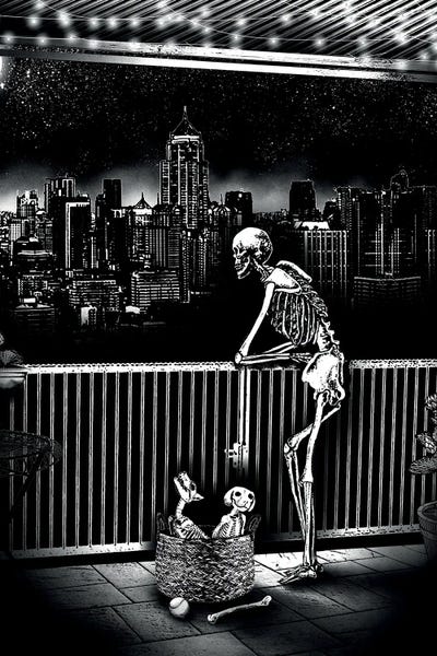 Black & White Cityscapes: Bark At The Moon by Junaid Mortimer