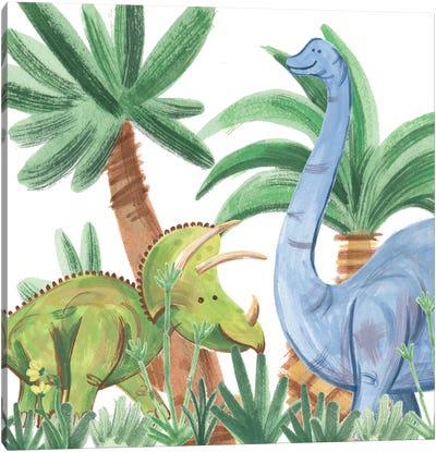 Dino Buddies II Canvas Art Print